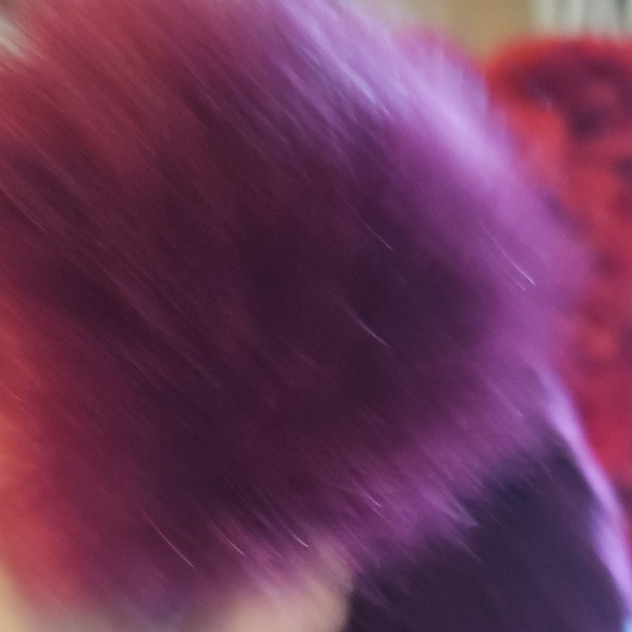 Avon Burgundy Knit Beanie with Pom Pom - Picture 3 of 4